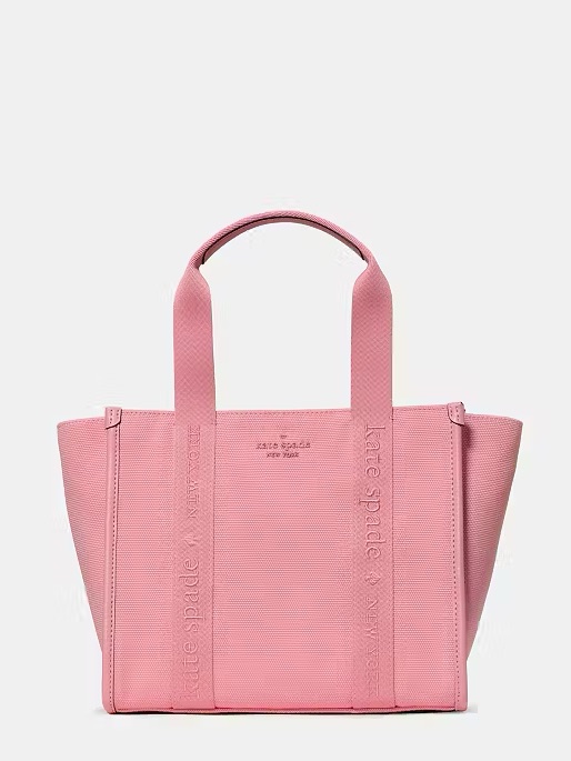 Kate Spade Kip Canvas Small Tote Crossbody Bag, Grapefruit Soda Pink Nwt